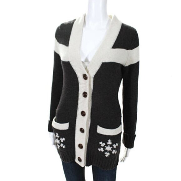 Bergdorf Goodman X Autumn Cashmere Merino Cozy Chic Cardigan MINT - Picture 2 of 12